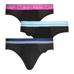 3PACK slipuri bărbați Calvin Klein negre (NB2415A-T6D)