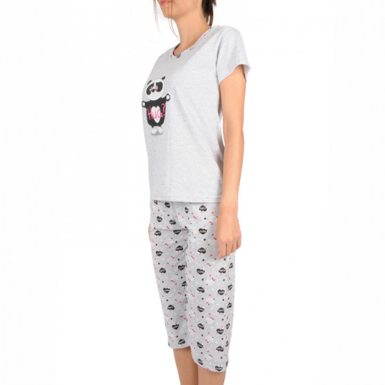 Pijamale pentru femei Christina secret gri (CHR-Y-1261)