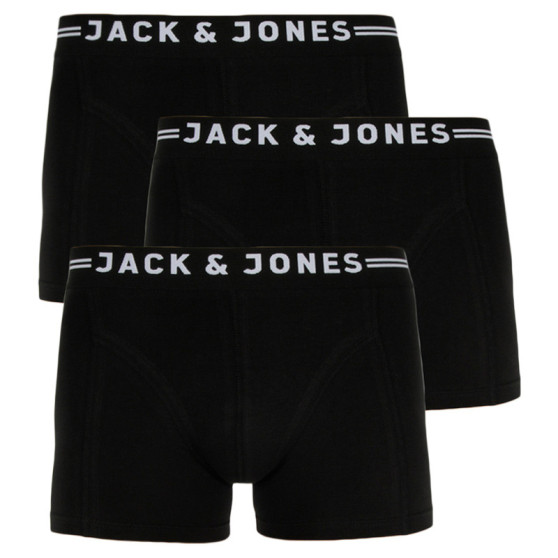 3PACK boxeri bărbați Jack and Jones negri (12171944)