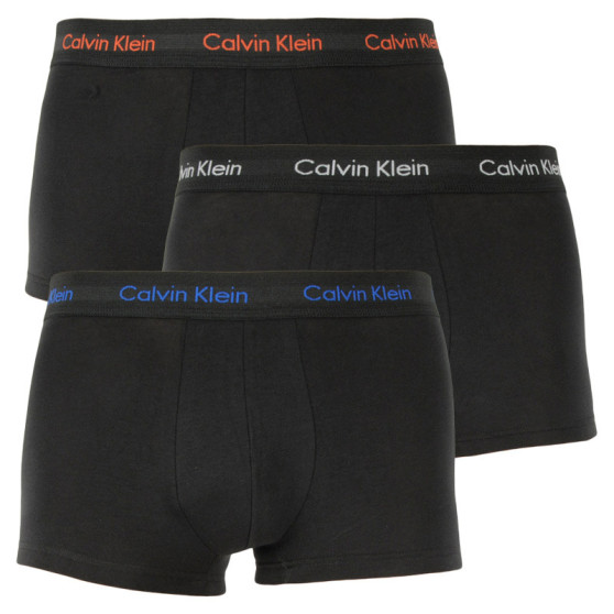 3PACK boxeri bărbați Calvin Klein negri (U2664G-WHN)