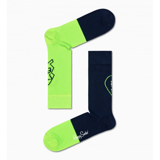 2PACK șosete Happy Socks Set de șosete Bestie Set cadou pentru șosete (XBES02-6500)