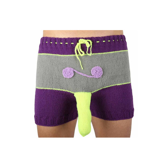 Boxeri largi tricotați manual Infantia (PLET290)