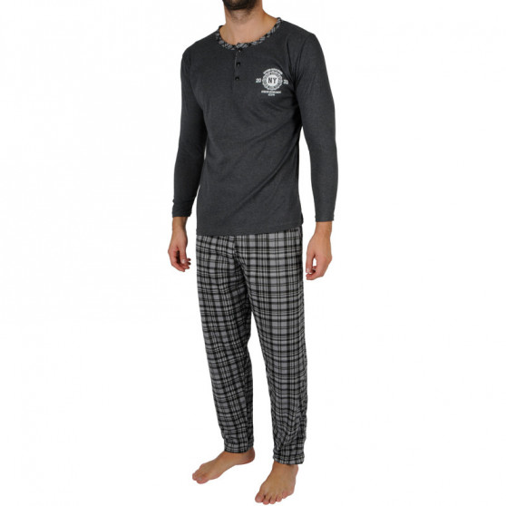 Pijama bărbați La Penna gri închis (LAP-K-18014)