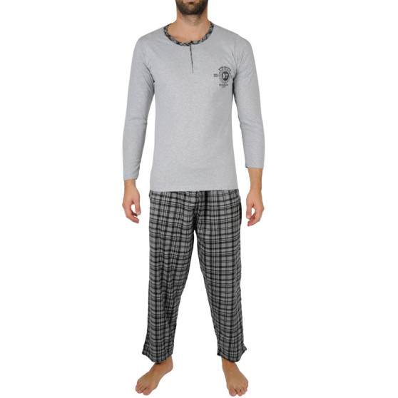 Pijamale pentru bărbați La Penna gri deschis (LAP-K-18014)