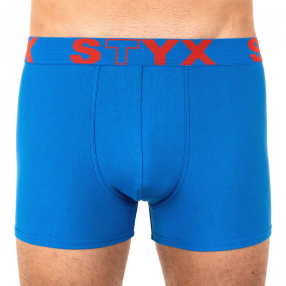 3PACK boxeri bărbați Styx elastic sport albastru supradimensional (R9676869)