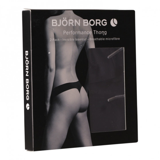 2PACK tanga damă Bjorn Borg negri (10000159-MP001)