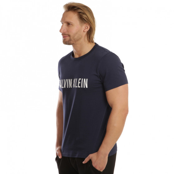 Tricou bărbătesc Calvin Klein albastru închis (NM1959E-8SB)