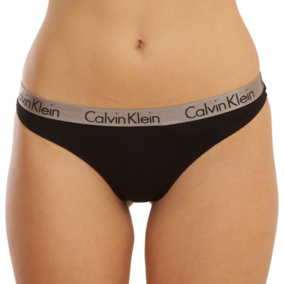 3PACK tanga damă Calvin Klein multicolor (QD3560E-W4Y)