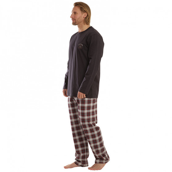 Pijama bărbați Gino gri închis (79111)