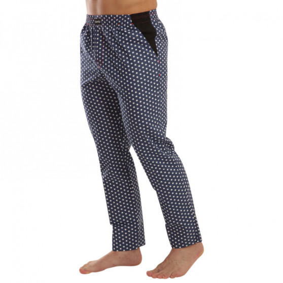Pantaloni de dormit pentru bărbați Emes stele pe albastru (005K)