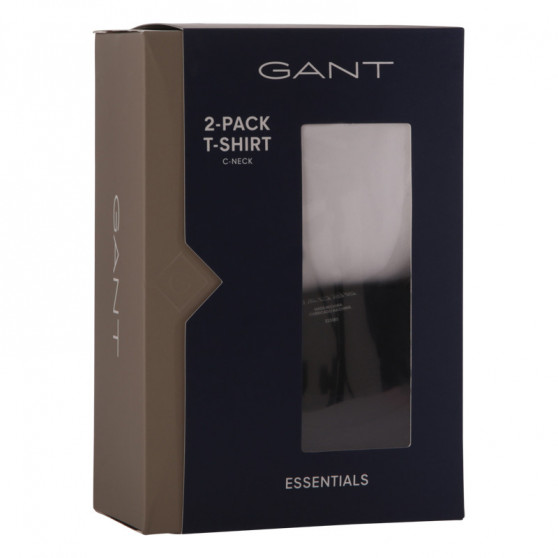 2PACK tricou bărbătesc Gant negru/alb (901002108-111)