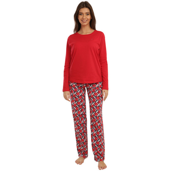 Pijama damă Tommy Hilfiger roșie (UW0UW03494 0WI)