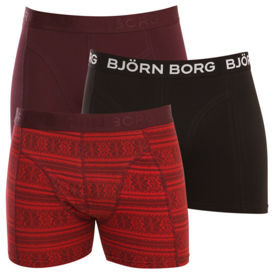 3PACK boxeri bărbați Bjorn Borg multicolori (10000810-MP009)