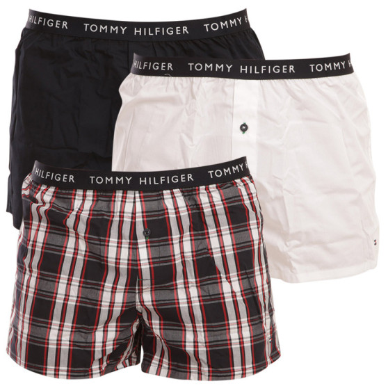 3PACK Boxeri largi bărbați Tommy Hilfiger multicolori (UM0UM02414 0U9)