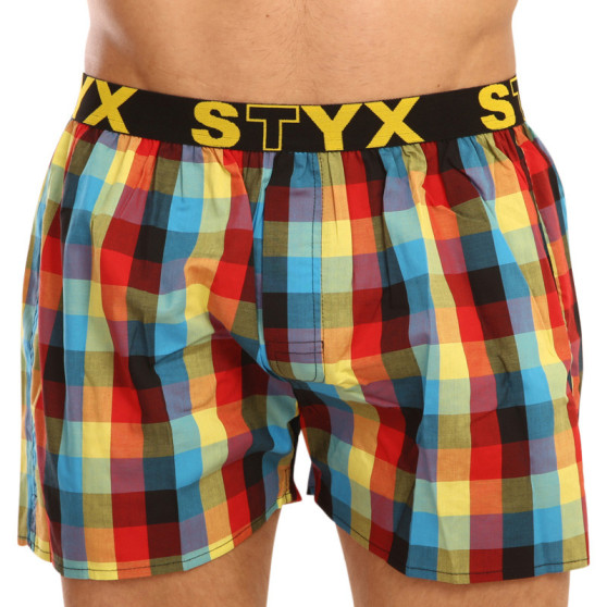 Chiloți de bărbați Styx elastic sport multicolor (B902)