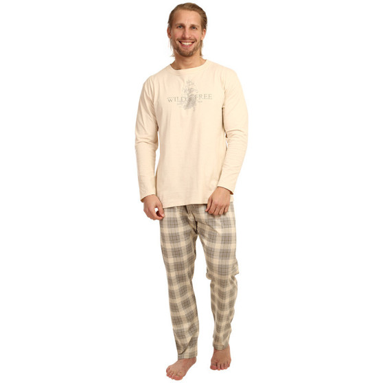 Pijama bărbați Gino bej (79121)