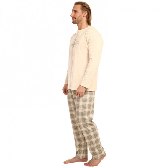 Pijama bărbați Gino bej (79121)