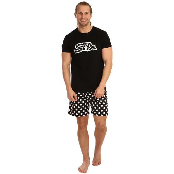 Pijama bărbați Styx punctulețe (PKP1055)
