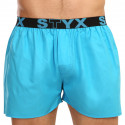 Boxeri largi bărbați Styx sport elastic albastru deschis (B969)