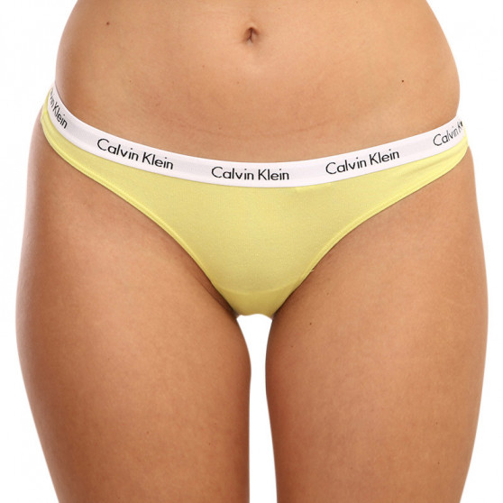 3PACK tanga damă Calvin Klein multicolor (QD3587E-13X)
