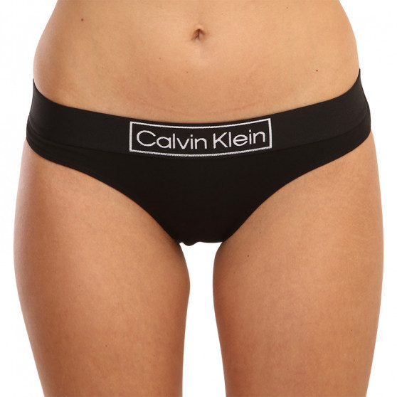 Chiloți pentru femei Calvin Klein negru supradimensionat (QF6824-UB1)