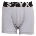 Boxeri copii Styx elastic sport gri deschis (GJ1067)