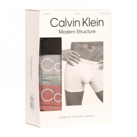 3PACK boxeri bărbați Calvin Klein multicolori (NB2971A-1RM)