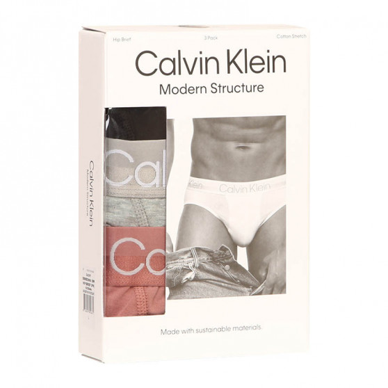 3PACK slipuri bărbați Calvin Klein multicolore (NB2969A-1RM)