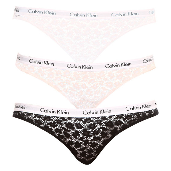 3PACK chiloți damă Calvin Klein multicolori (QD3926E-24X)