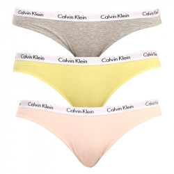 3PACK chiloți damă Calvin Klein multicolori supradimensional (QD3801E-13X)