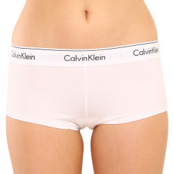 Chiloți damă Calvin Klein boyshort albi (F3788E-100)