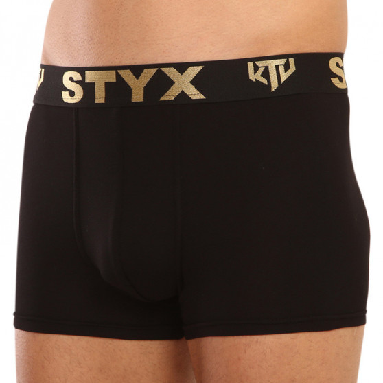 Boxeri bărbați Styx / KTV elastic sport negru - elastic negru (GTC960)