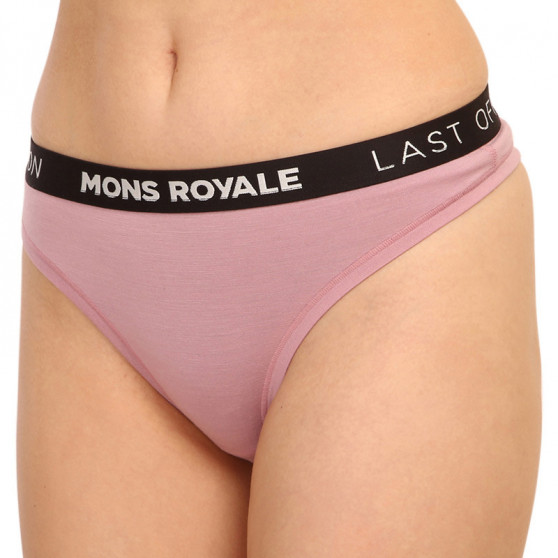 Tanga damă Mons Royale merino roz (100311-1015-393)
