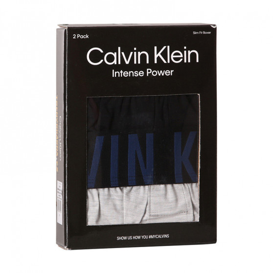 2PACK Boxeri largi bărbați Calvin Klein multicolori (NB2637A-207)