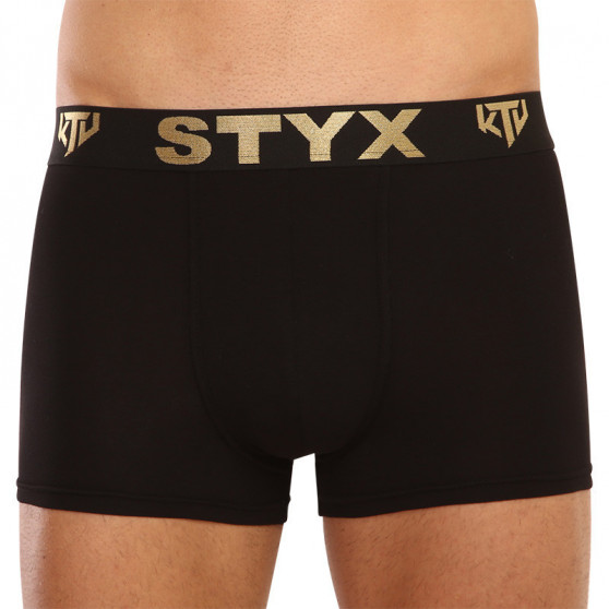3PACK boxeri bărbați Styx / KTV elastic sport negru (GTCGTZKGTCL960)
