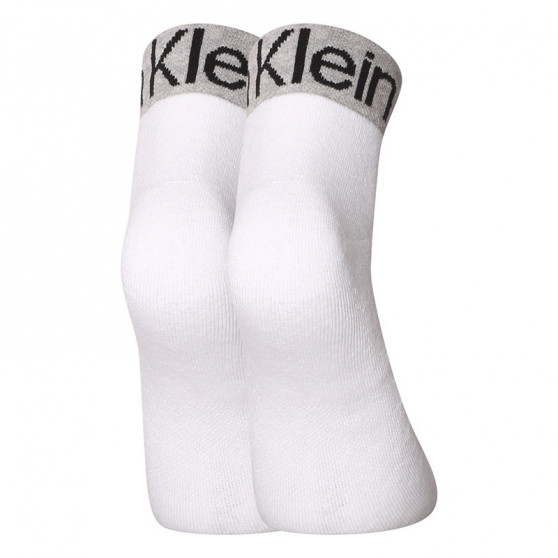3PACK șosete Calvin Klein scurte albe (701218722 002)