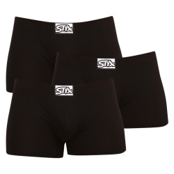 3PACK boxeri pentru bărbați Styx clasic elastic negru (Q9606060)