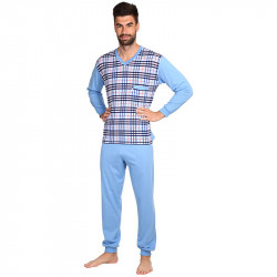 Pijama bărbați Foltýn albastră mărimi mari (FPDN11)