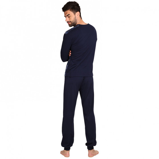 Pijama bărbați Foltýn albastră mărimi mari (FPDN9)