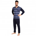 Pijama bărbați Foltýn albastră mărimi mari (FPDN9)