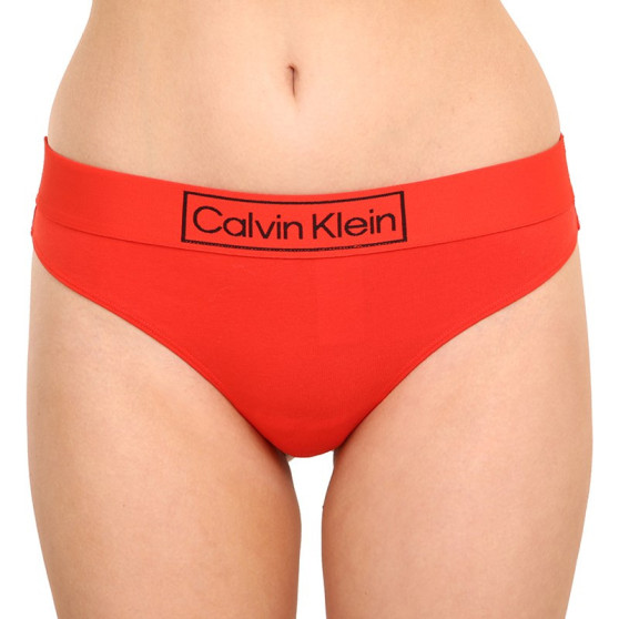 Tanga damă Calvin Klein roșii (QF6774E-XM9)