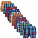 10PACK Boxeri largi bărbați Styx elastic clasic multicolor (A921234567890)