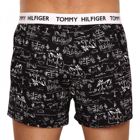 Boxeri largi bărbați Tommy Hilfiger negri (UM0UM02175 0F9)