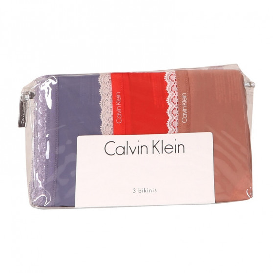 3PACK chiloți damă Calvin Klein multicolori (QD3804E-147)