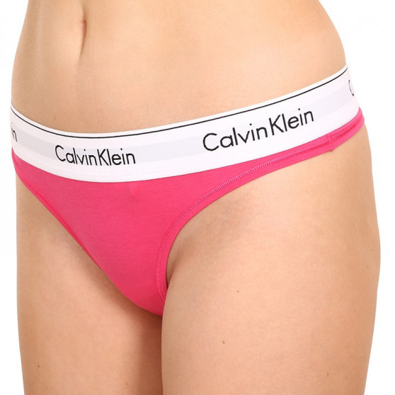 Tanga damă Calvin Klein roz (F3786E-VGY)