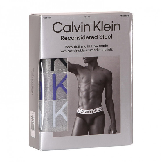 3PACK slipuri bărbați Calvin Klein negre (NB3073A-IEH)
