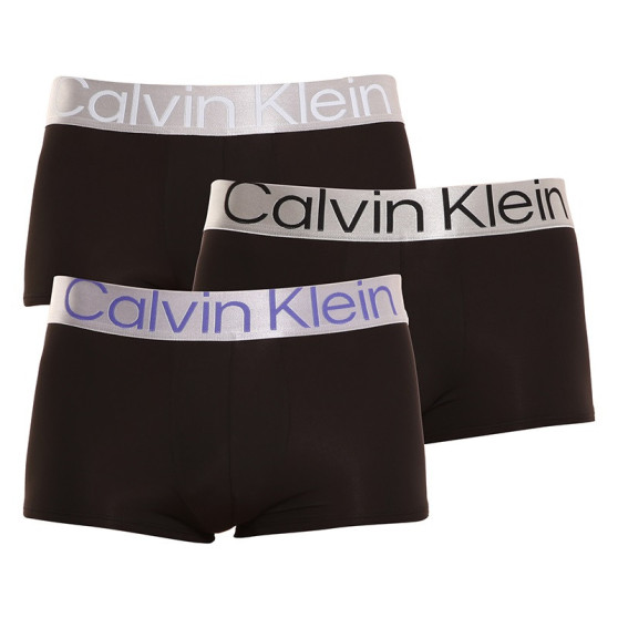 3PACK boxeri bărbați Calvin Klein negri (NB3074A-1EH)