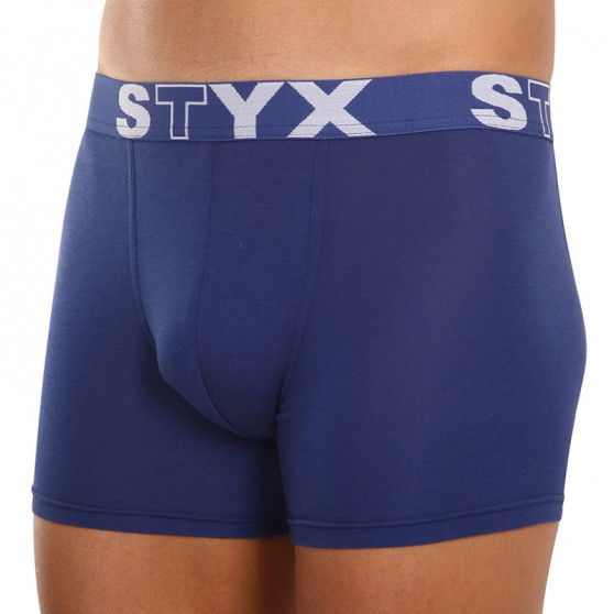 Boxeri bărbați Styx long elastic sport albastru închis (U968)