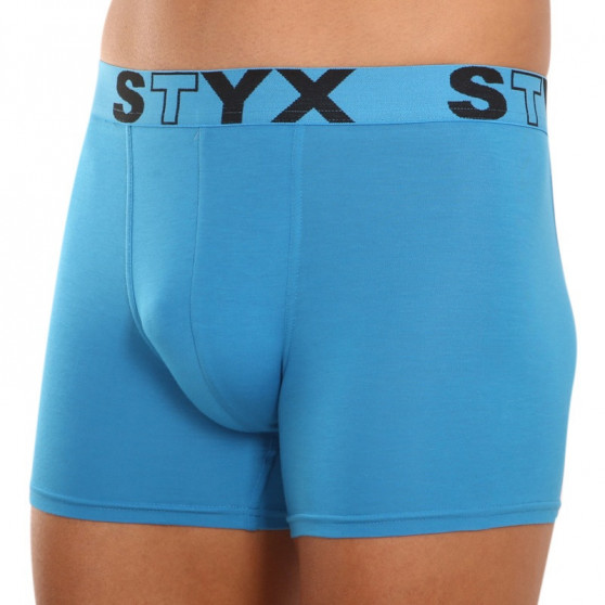 Boxeri bărbați Styx long elastic sport albastru deschis (U969)