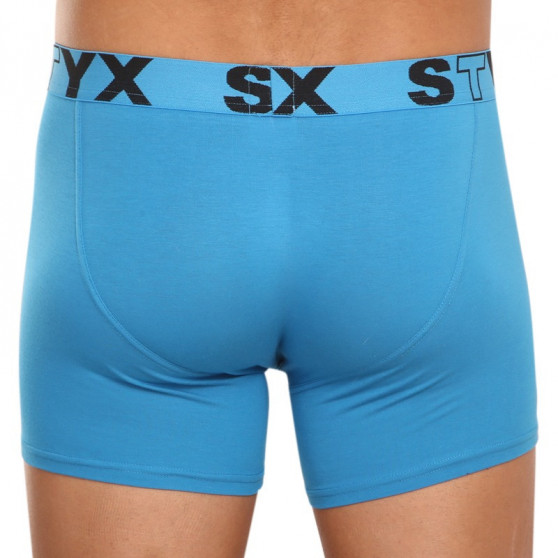Boxeri bărbați Styx long elastic sport albastru deschis (U969)